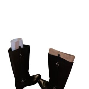 Coach EUC Knee-High Boots with Buckle Detail